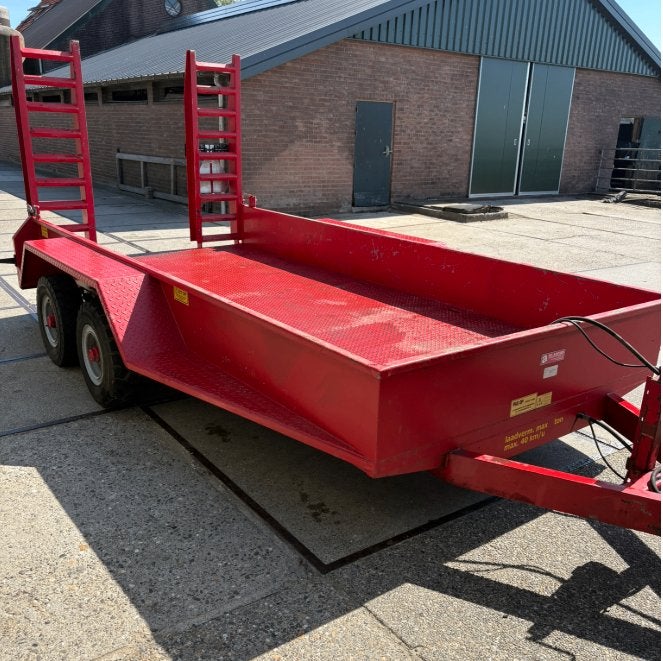 Dieplader / machinetransporter achter trekker – nette staat, Ophalen, Transport