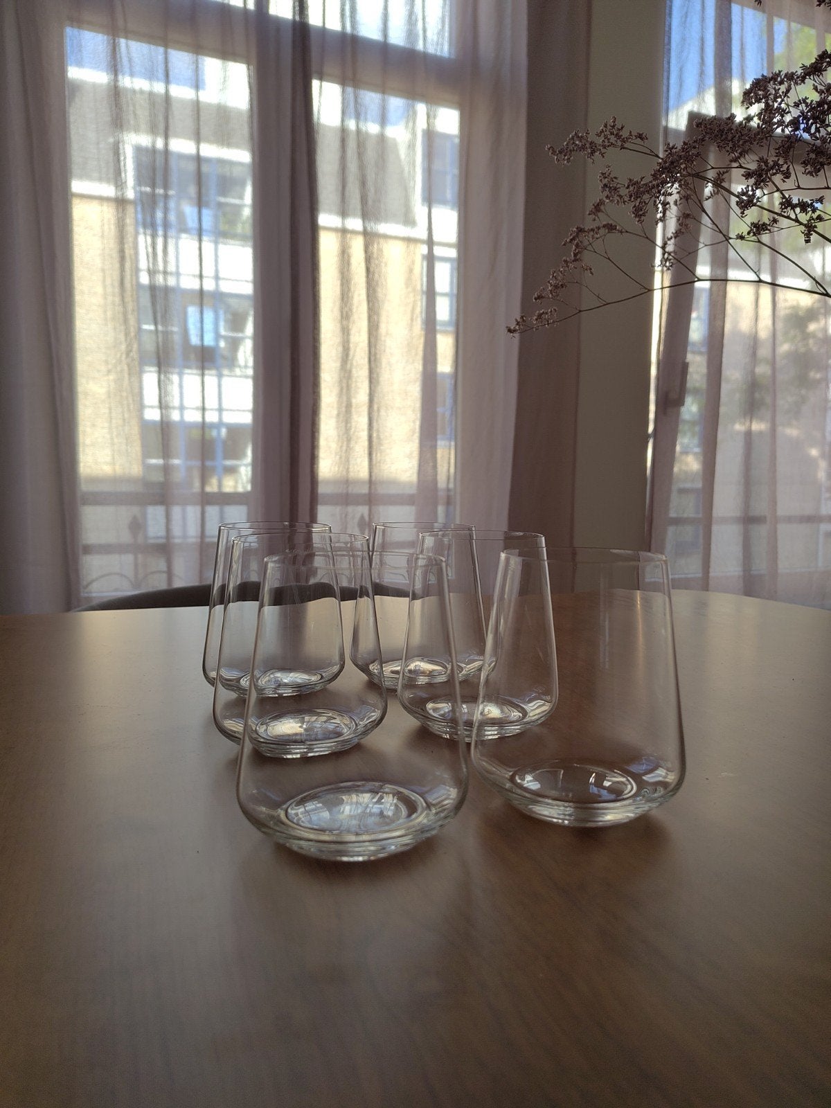 Set of 10 crystal glasses, Ophalen, Glas of Glazen, Modern, Glas