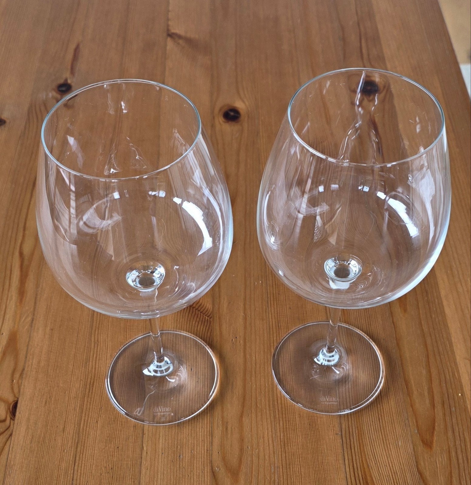 diVino by Rosenthal 2 rode wijnglazen, Ophalen, Zo goed als nieuw, Glas, Overige merken