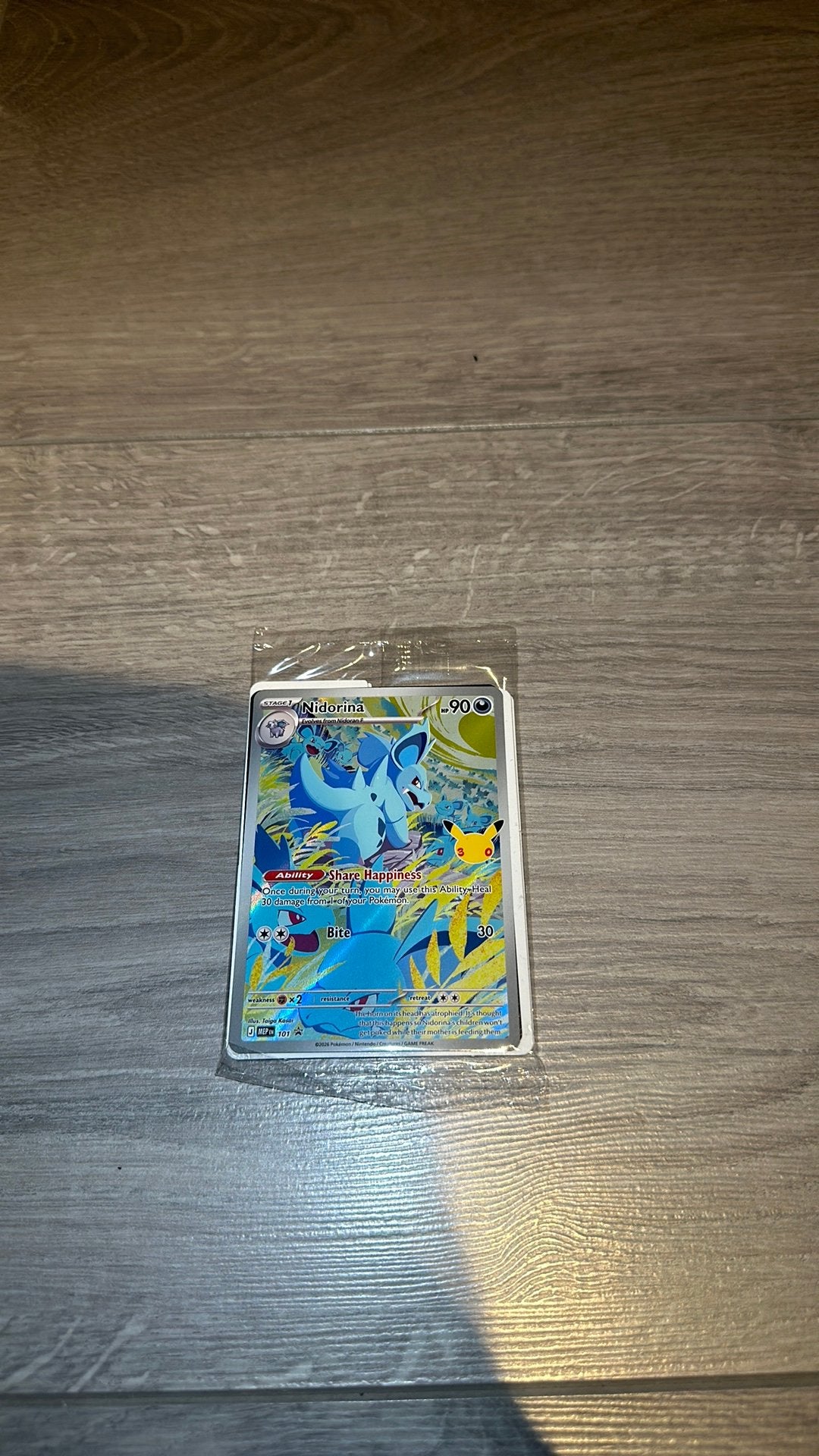 Nidorina 101 - Promo (Sealed), Hobby en Vrije tijd, Ophalen of Verzenden, Zo goed als nieuw