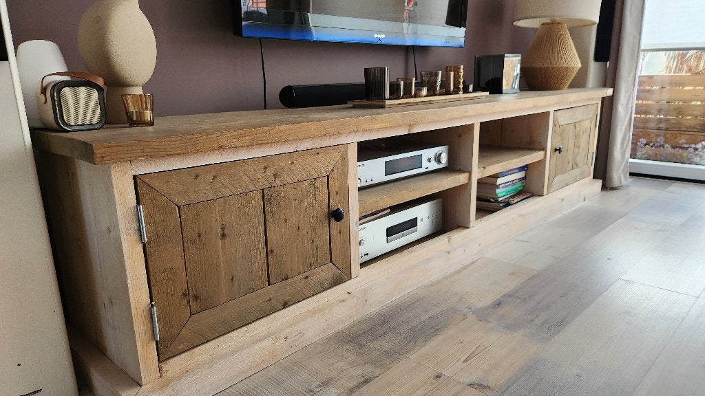 Het Steigerhouthuis meubelset 3-delig | nieuwprijs €1.247, Huis en Inrichting, Ophalen