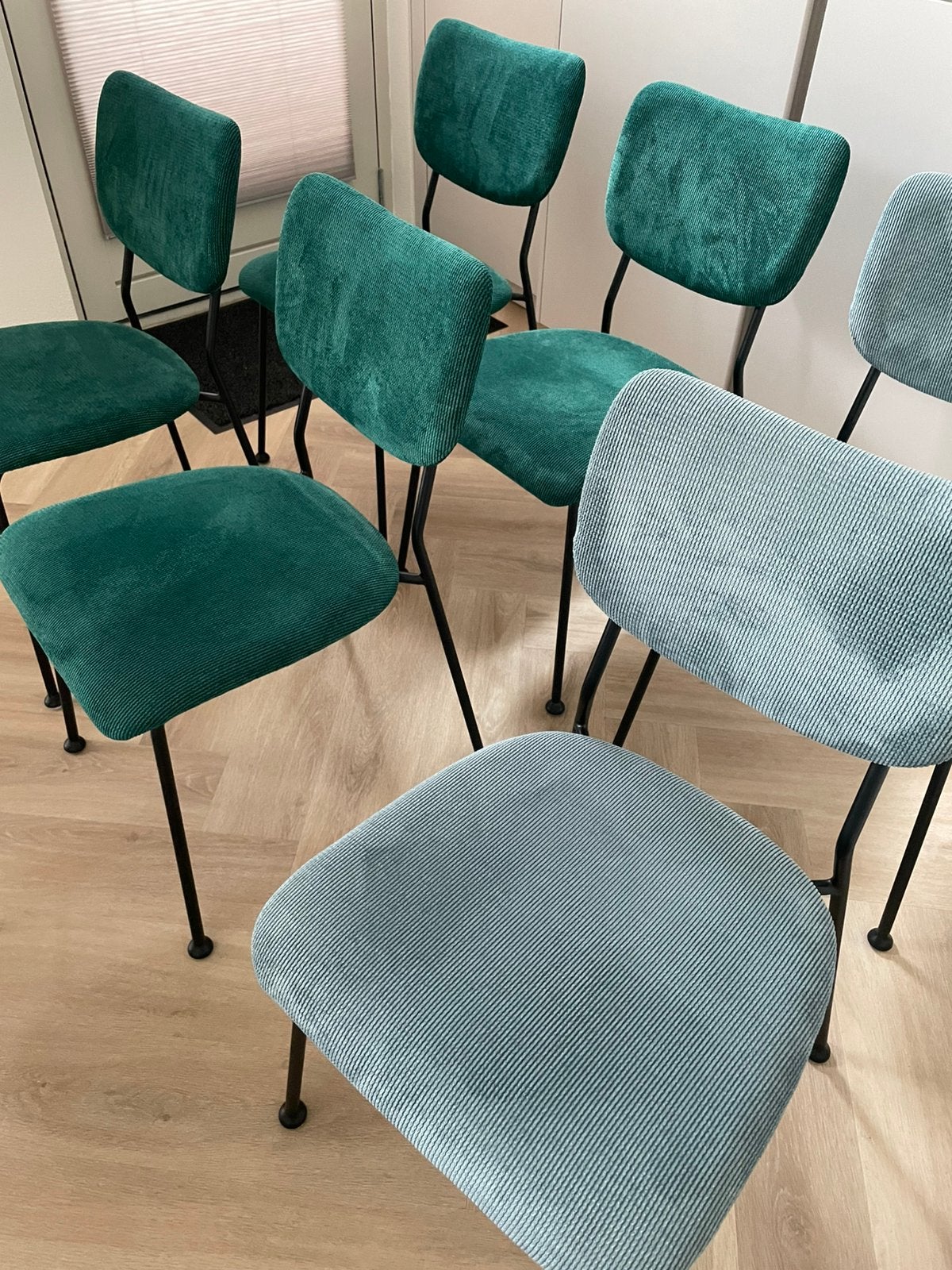 ZUIVER eetkamerstoelen, Huis en Inrichting, Stoelen, Ophalen, Gebruikt, Overige kleuren, Stof