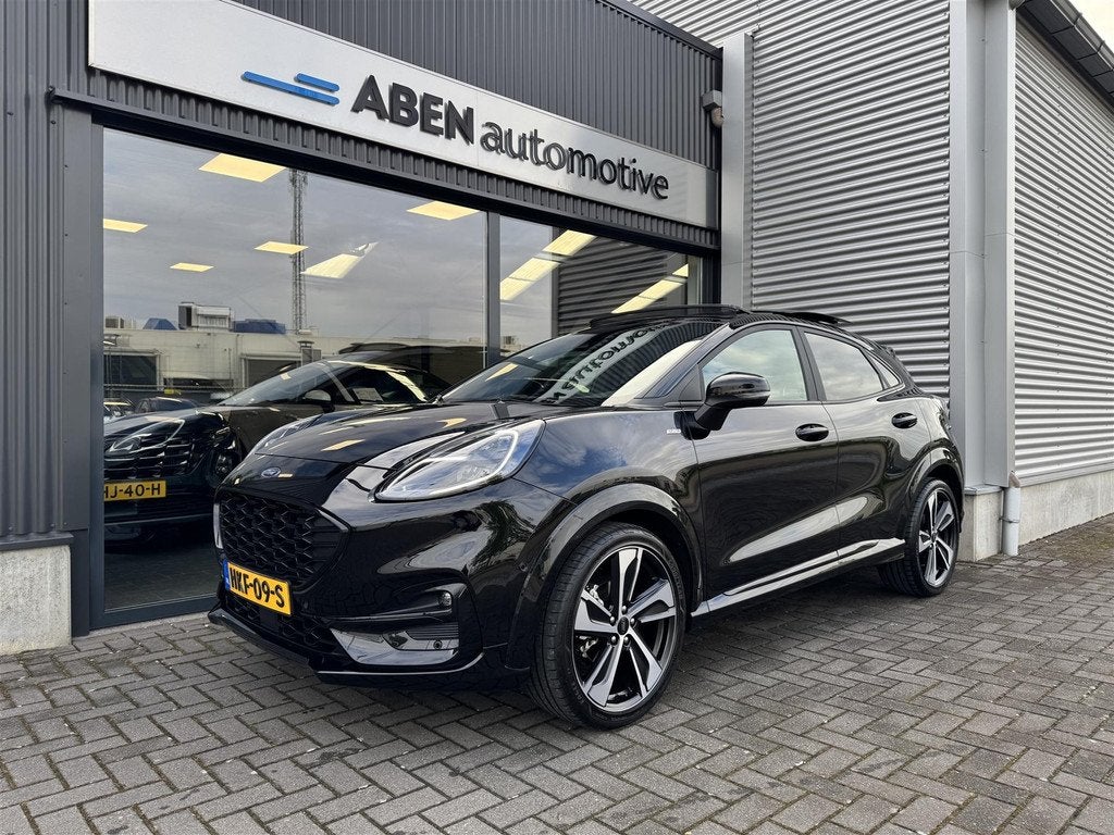 Ford Puma 1.0 EcoBoost Hybrid 125PK ST-Line X (PANO|19"|B&O|, Voorwielaandrijving, 125 pk, Zwart, Zwart
