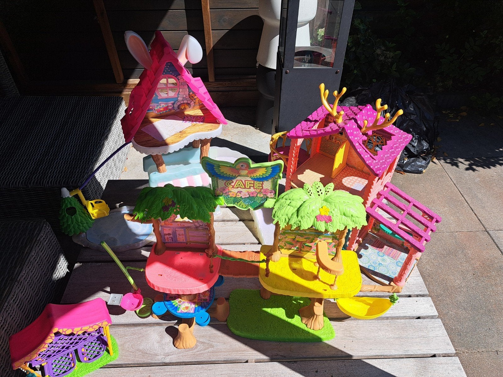Grote set Enchantimals speelhuizen en accessoires, Ophalen, Gebruikt