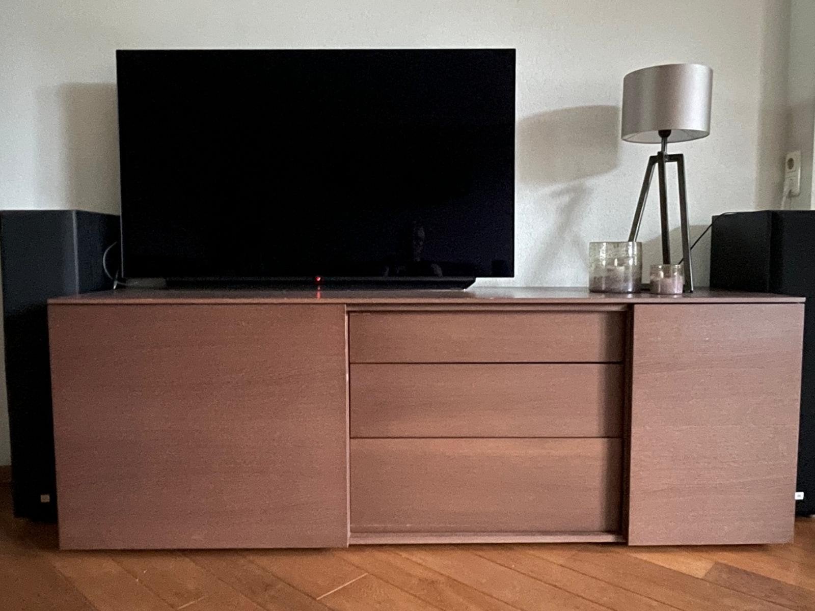 TV dressoir, Huis en Inrichting, Kasten | Dressoirs, Ophalen, Gebruikt, Met deur(en), 150 tot 200 cm