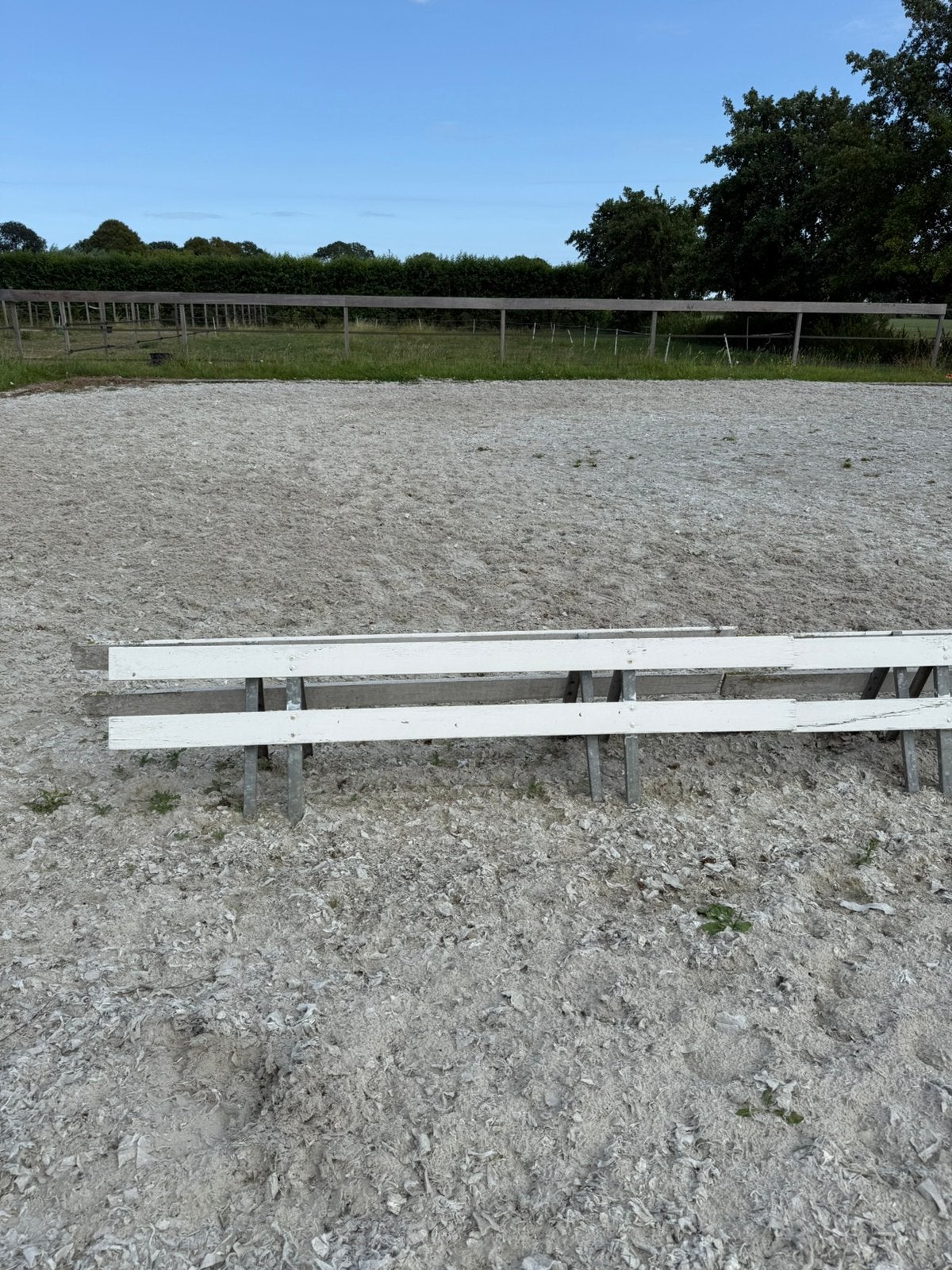 Witte houten paardenbakhekjes wedstrijd hekjes, Dieren en Toebehoren, Stalling en Weidegang