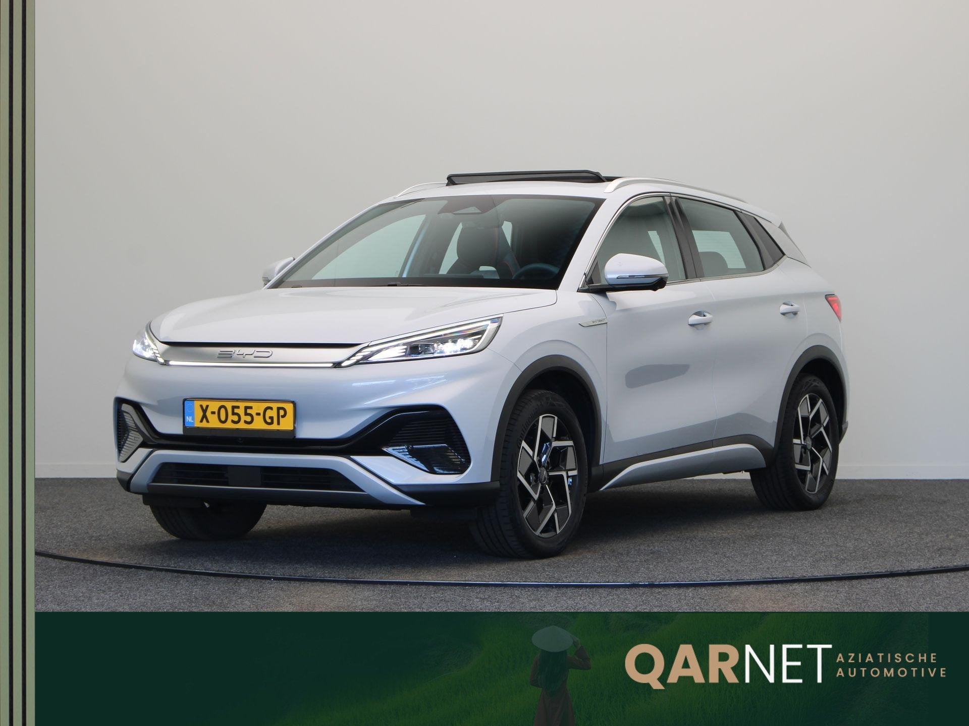 BYD ATTO 3 Comfort 60 kWh | SOH 95% | Panoramadak | 420km WL, Dealer onderhouden, Gebruikt, Wit, Blauw