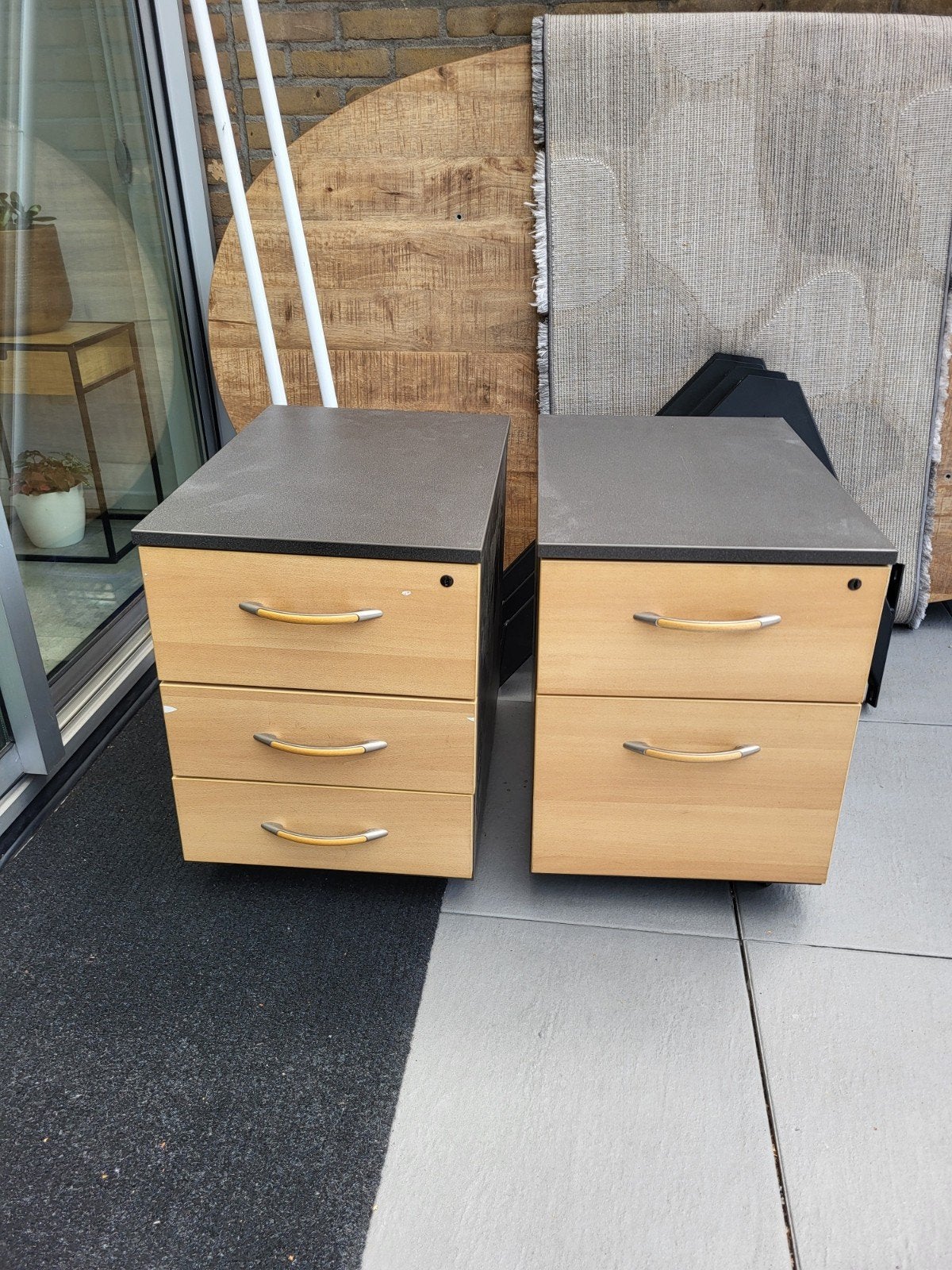Bureaukasten met wiellen h58xb43xd60, Huis en Inrichting, Slaapkamer | Nachtkastjes, Ophalen of Verzenden, Minder dan 45 cm