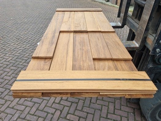 Hardhouten planken 1.8x18.0 cm - nr: HP151, Ophalen, Planken, Nieuw, Hardhout