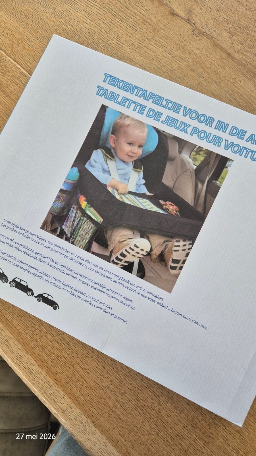 Tekentafel voor op autostoeltje, Ophalen, Nieuw, Overige merken, Autogordel