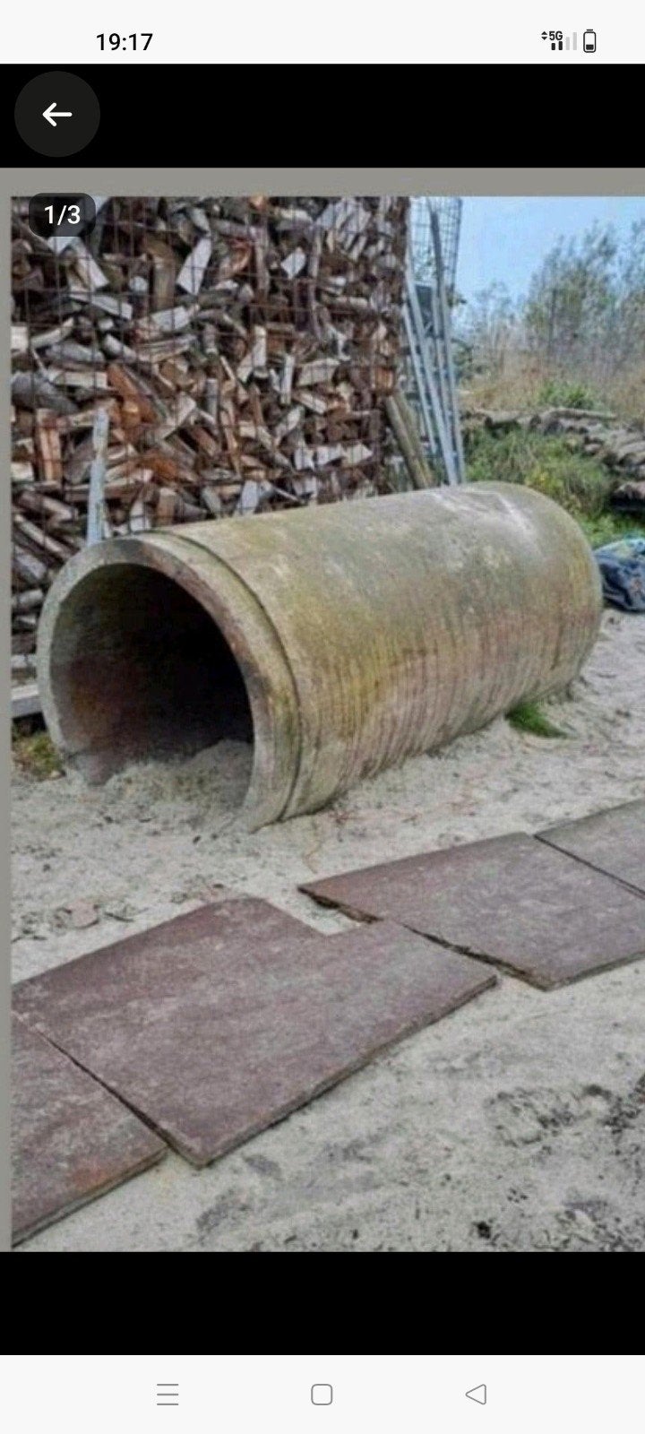 Gratis rioolbuis zwaar geiten speeltuin grijs verbouwen, Ophalen, Gebruikt, Minder dan 2 meter, 80 mm of meer