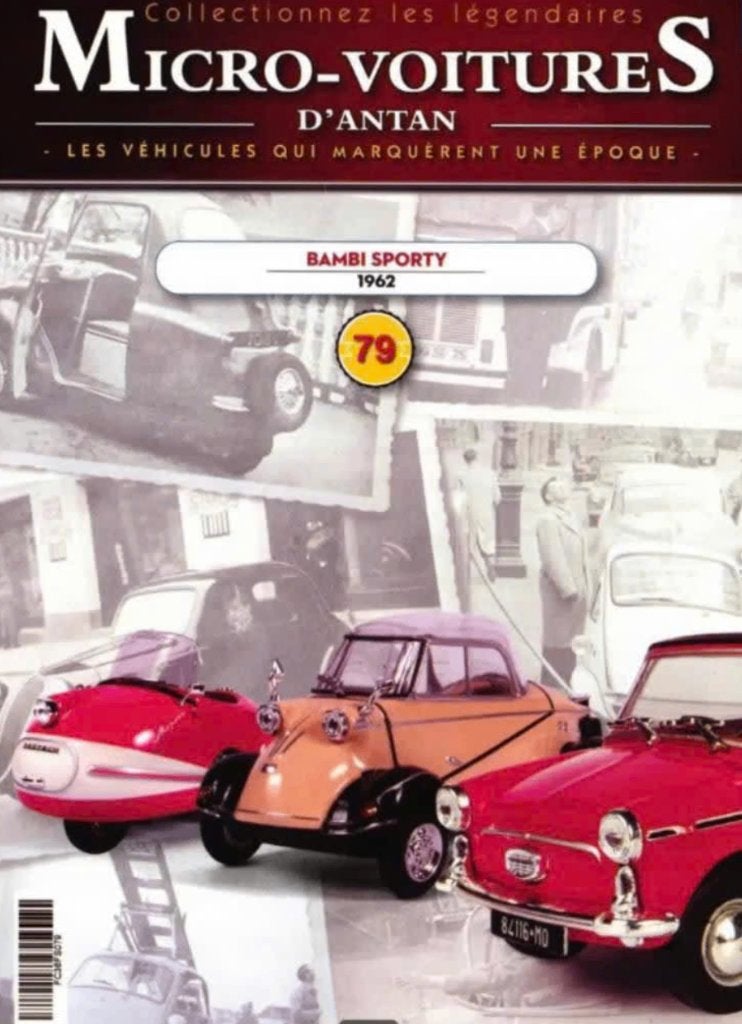 Bambi Sporty 1962 schaal 1/43 MICRO d'antan auto's # 79, Hobby en Vrije tijd, Modelauto's | 1:43, Ophalen of Verzenden, Nieuw