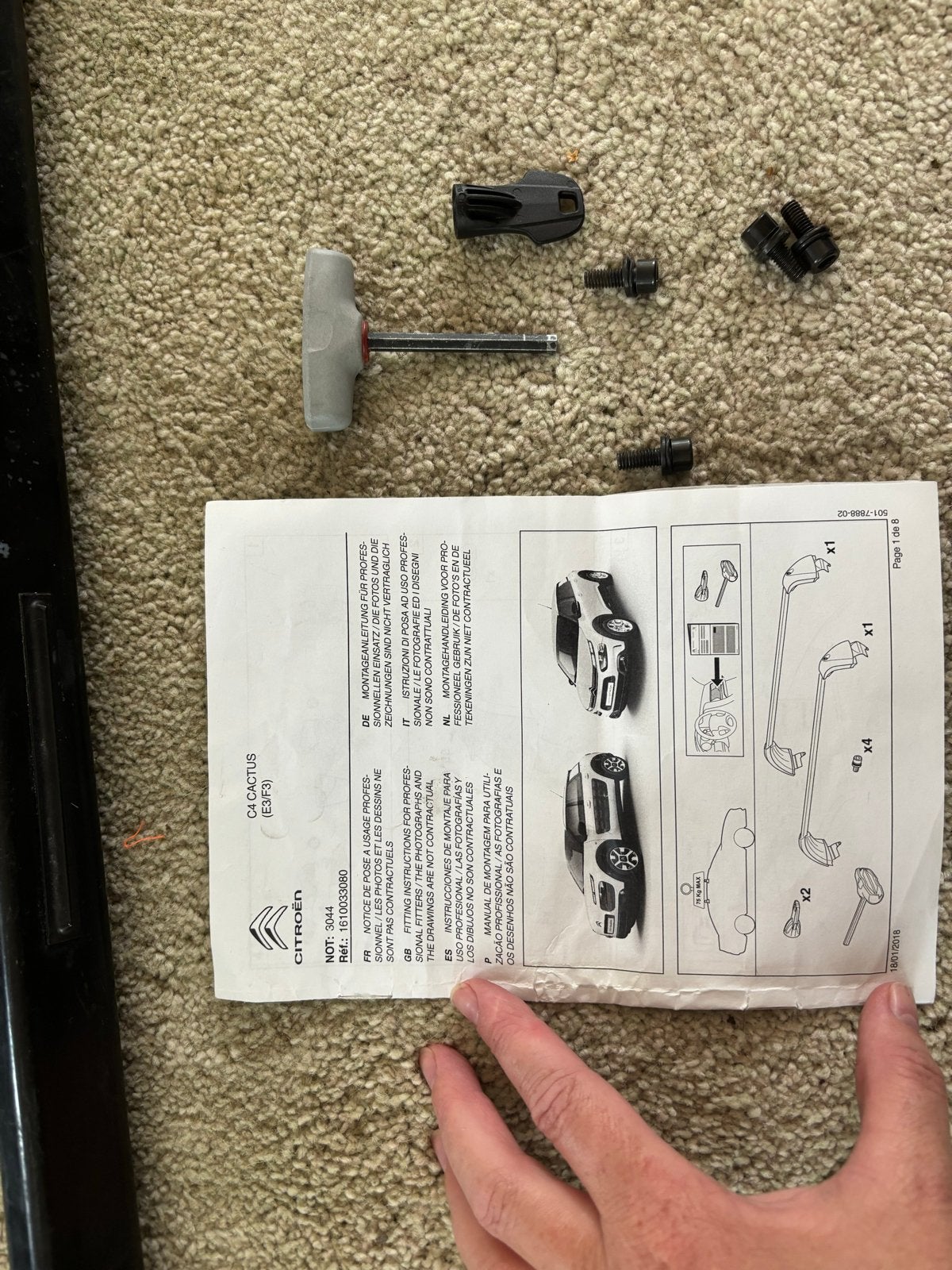 Dakdragers voor Citroen C4 Cactus (origineel), Ophalen of Verzenden, Gebruikt