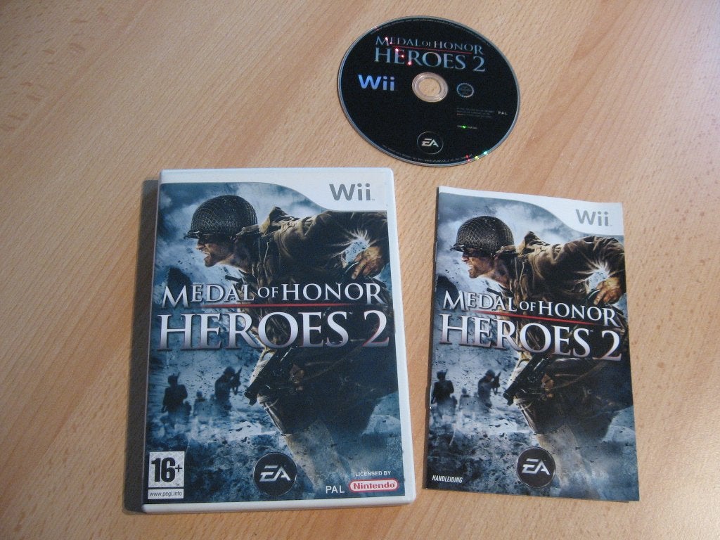 Wii spel: Medal of Honor heroes 2, Shooter, 1 speler, Ophalen of Verzenden, Zo goed als nieuw