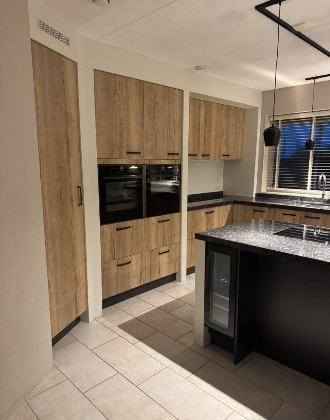 Luxe ANCOR Design Beuken Keuken met NEFF, BORA, Wijnkoeler !, Ophalen of Verzenden, Zo goed als nieuw