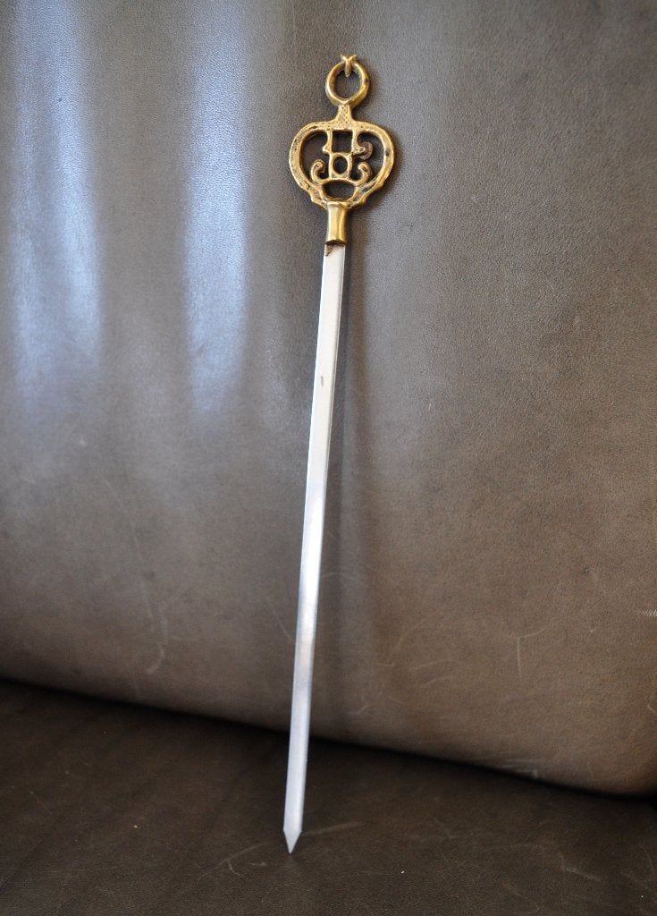 Vintage Kebab Spies Koper 26 cm 1960, Ophalen of Verzenden