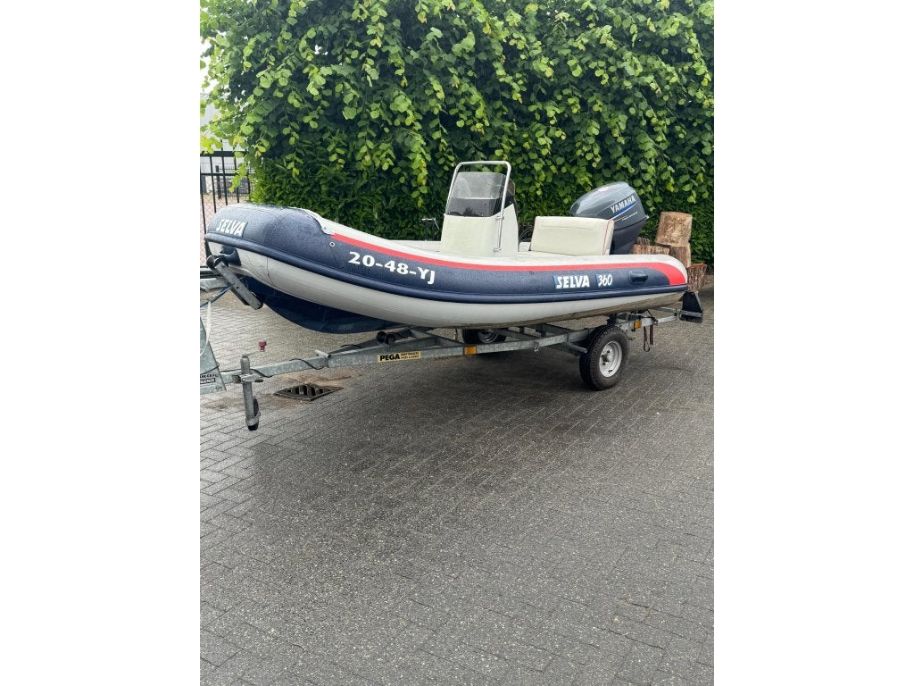 Selva Selva Rib 360 Incl Yamaha F25, 4 m, Gebruikt, Benzine, Overige merken