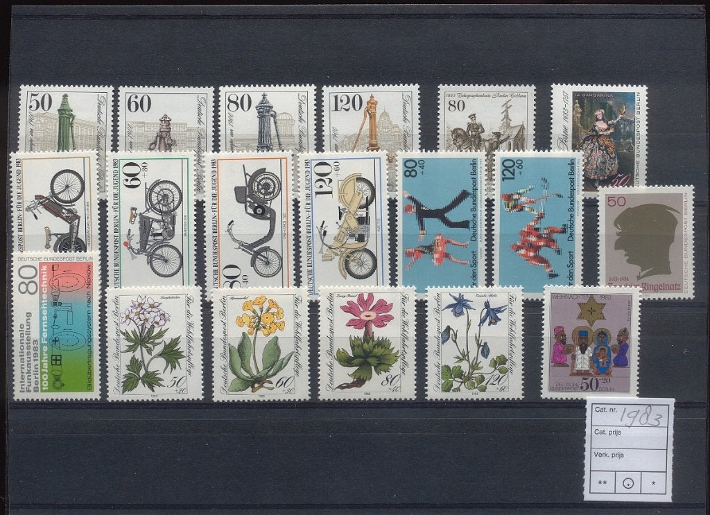 Duitsland Berlijn, Jaargang 1983 compleet postfris., Ophalen of Verzenden, Overige periodes, Postfris
