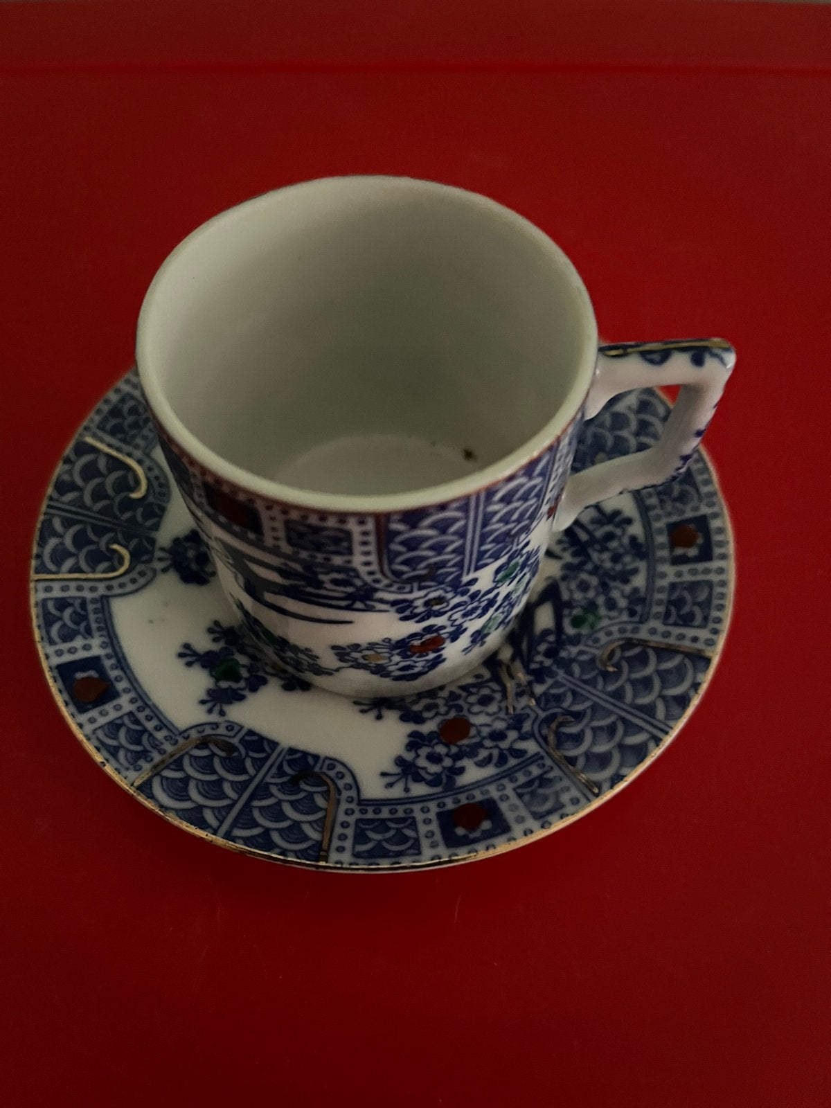 ORIENTAL BONE CHINA. —  DEMITASSES., Ophalen of Verzenden