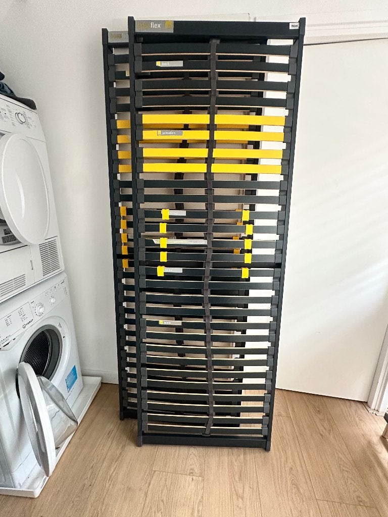 Bossflex 400 lattenbodem 140x200 (2x 70), Ophalen, Gebruikt, 140 cm, Twijfelaar