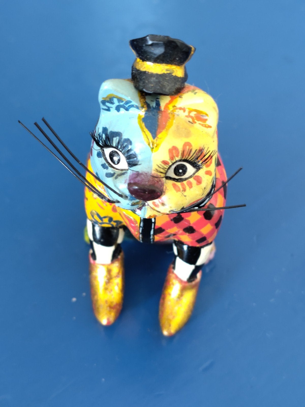 Tom’s Drag  Cat handgeschilderd beeldje door Thomas Hoffman, Ophalen, Gebruikt