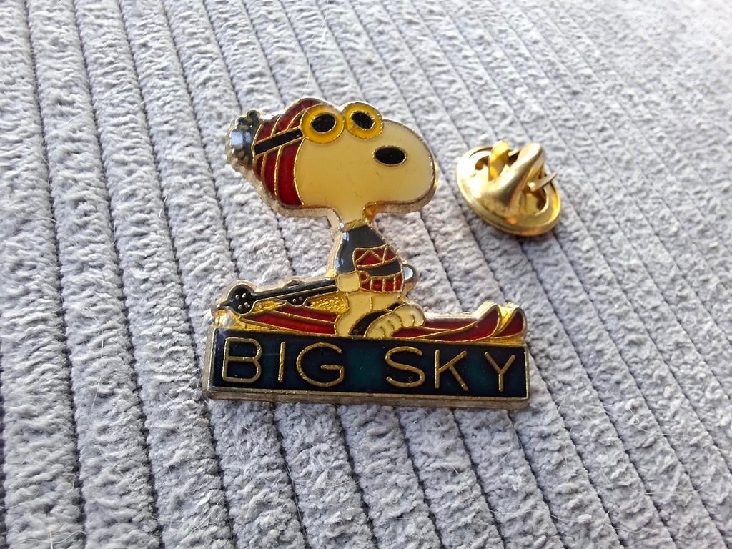 Pin Big Sky met Snoopy, Ophalen of Verzenden