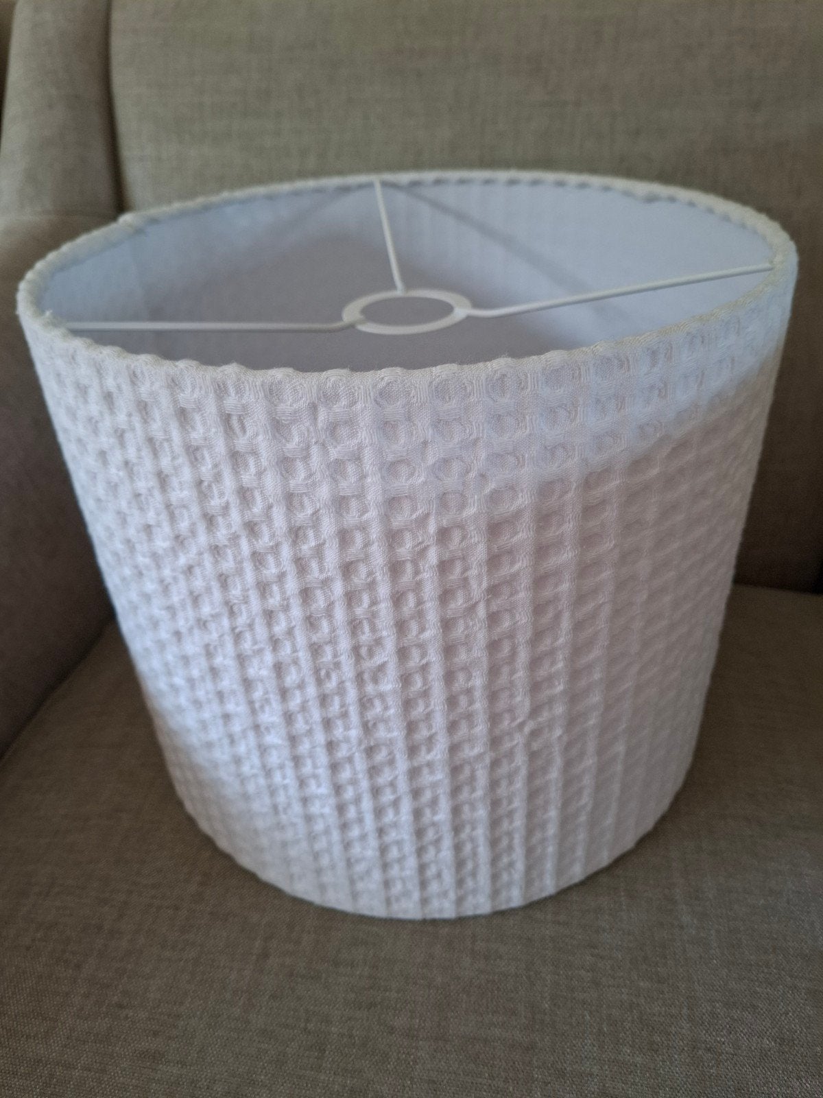koeka witte hang lampenkap, Hanglamp, Wit, Rond, Zo goed als nieuw