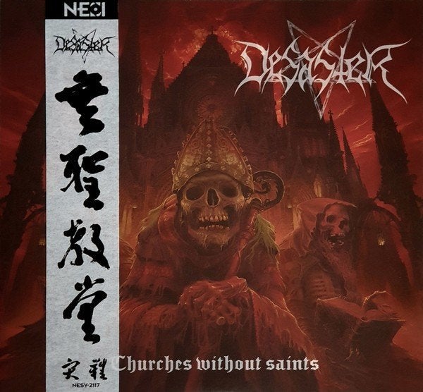 Desaster – Churches Without Saints LP (Spatter Vinyl) Ltd., Inclusief obi, Verzenden, 2020 tot heden, 12 inch