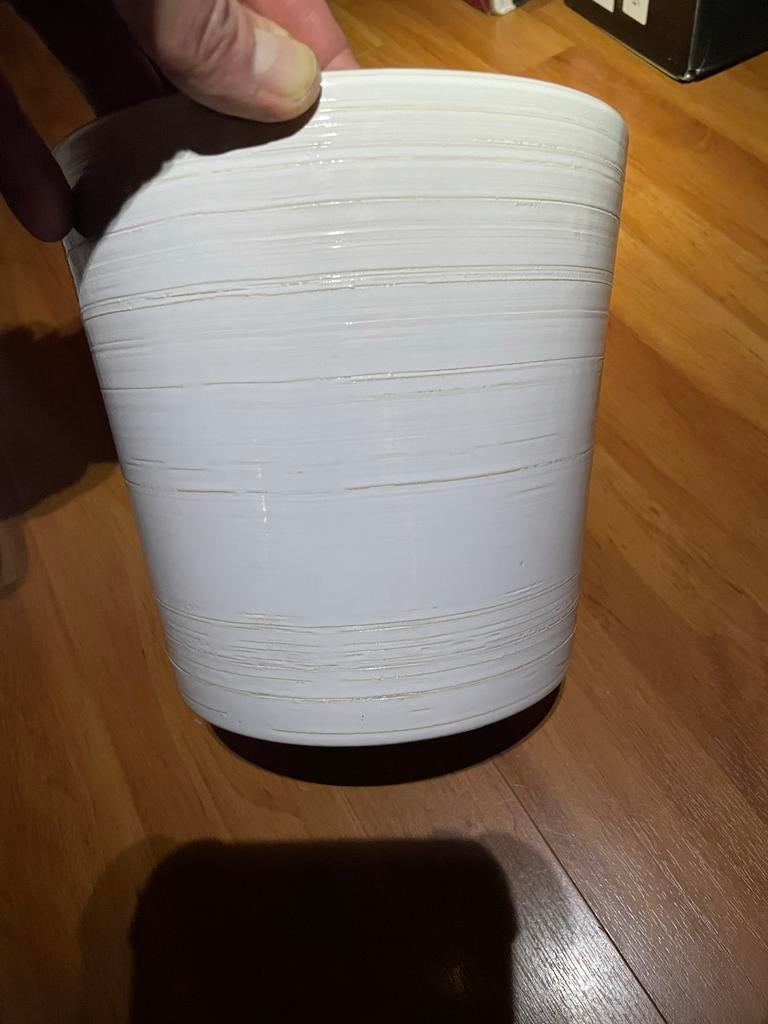 Witte plantenpot Malmö ‘Brush’ 19.5cm, Ophalen of Verzenden, Overige soorten