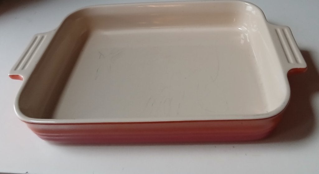 Le Creuset Ovenschaal -Oranje/rood, doorsnee 32x24cm, Steen/keramiek, Oranje, Le Creuset, Ophalen