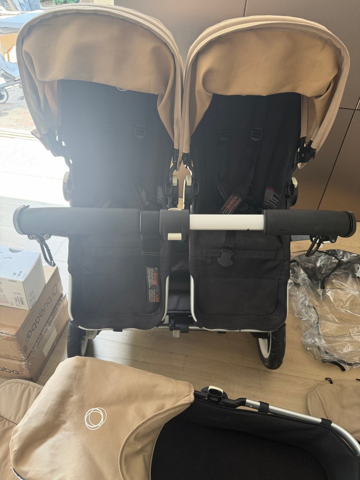Bugaboo Donkey Duo Kinderwagen met accessoires, Gebruikt, Ophalen of Verzenden, Combiwagen, Duowagen
