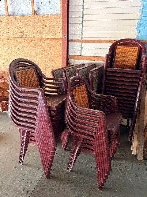 30 Horecastoelen + 7 Tafels Vintage Bistro/Café Set, Zakelijke goederen, Horeca | Meubilair en Inrichting, Ophalen of Verzenden