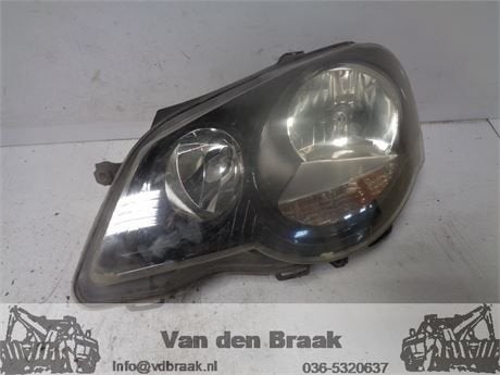 Volkswagen Polo 9N3 2005-2009 Koplamp links, Gebruikt, -, Volkswagen, Herkomst onderdeel bekend