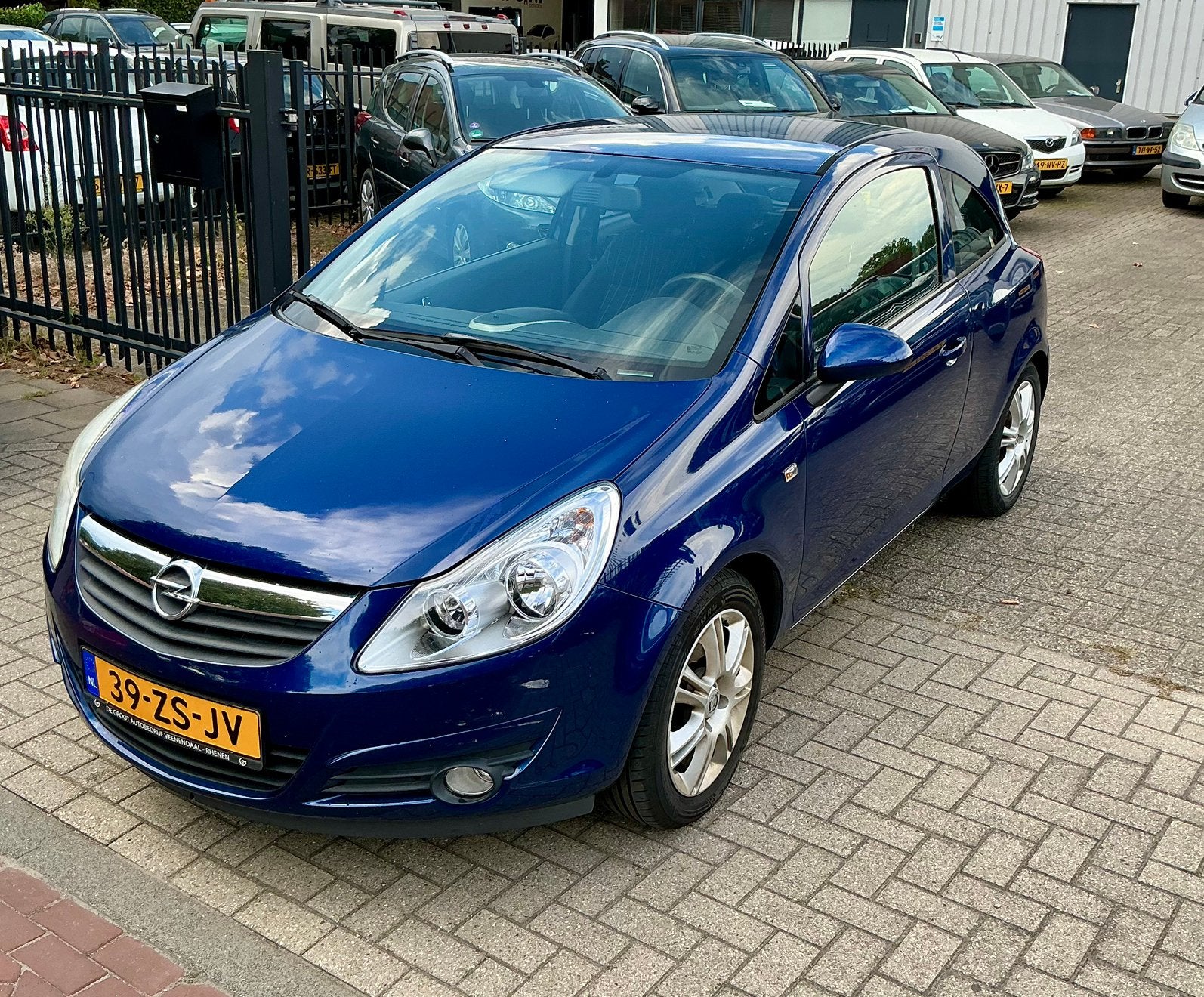 Opel Corsa 1.2 16V 3D WR 2008 Blauw|AIRCO|APK’27|NAP|120K KM, Voorwielaandrijving, 450 kg, 40 €/maand, 4 cilinders