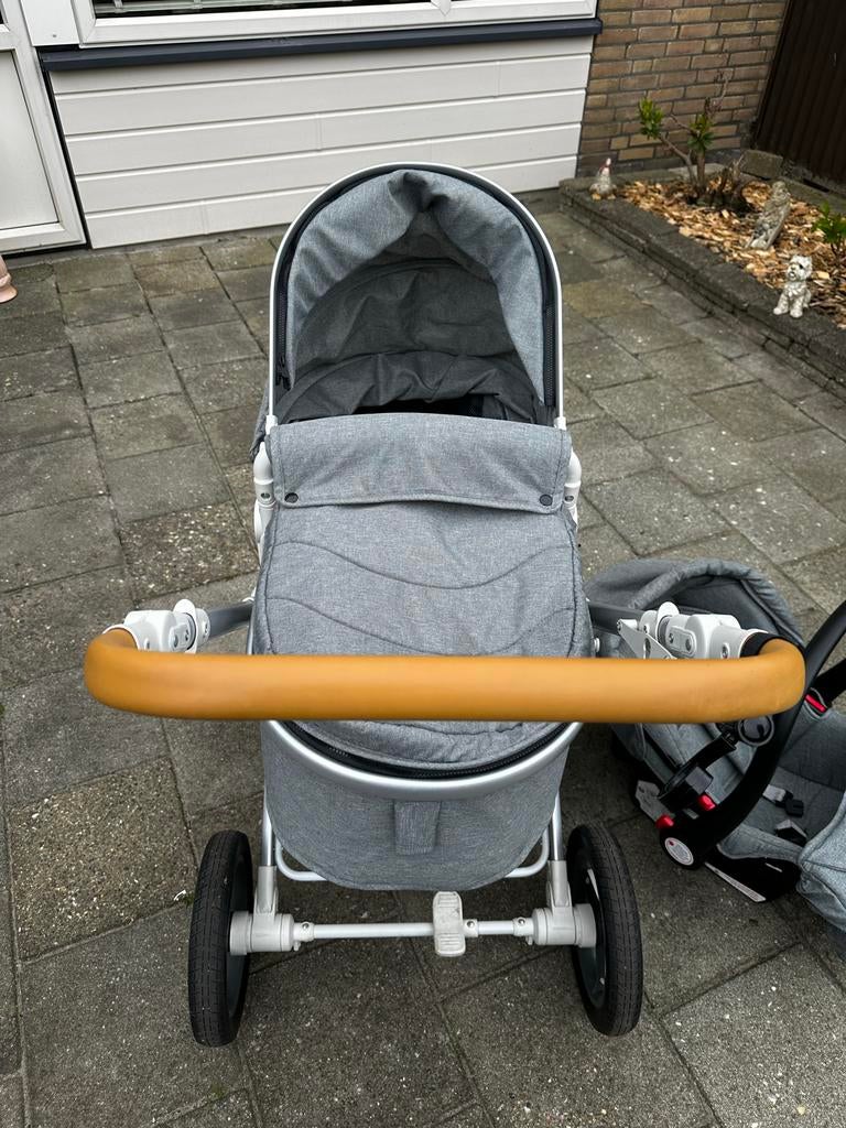 Kinderwagen, Gebruikt, Combiwagen, Verstelbare duwstang, Ophalen