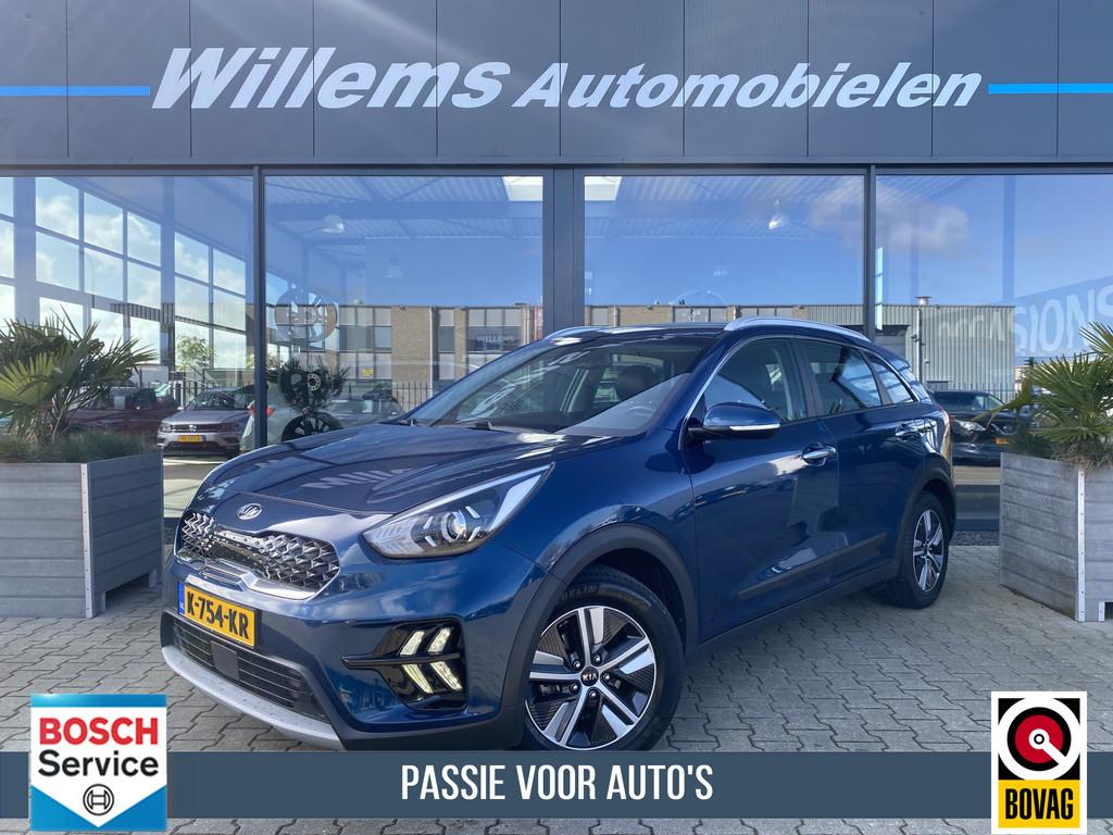 Kia Niro 1.6 GDi Hybrid DynamicLine Trekhaak, Adaptive Cruis, Auto's, Kia, Gebruikt, Met garantie (alle), Blauw, Leder en Stof