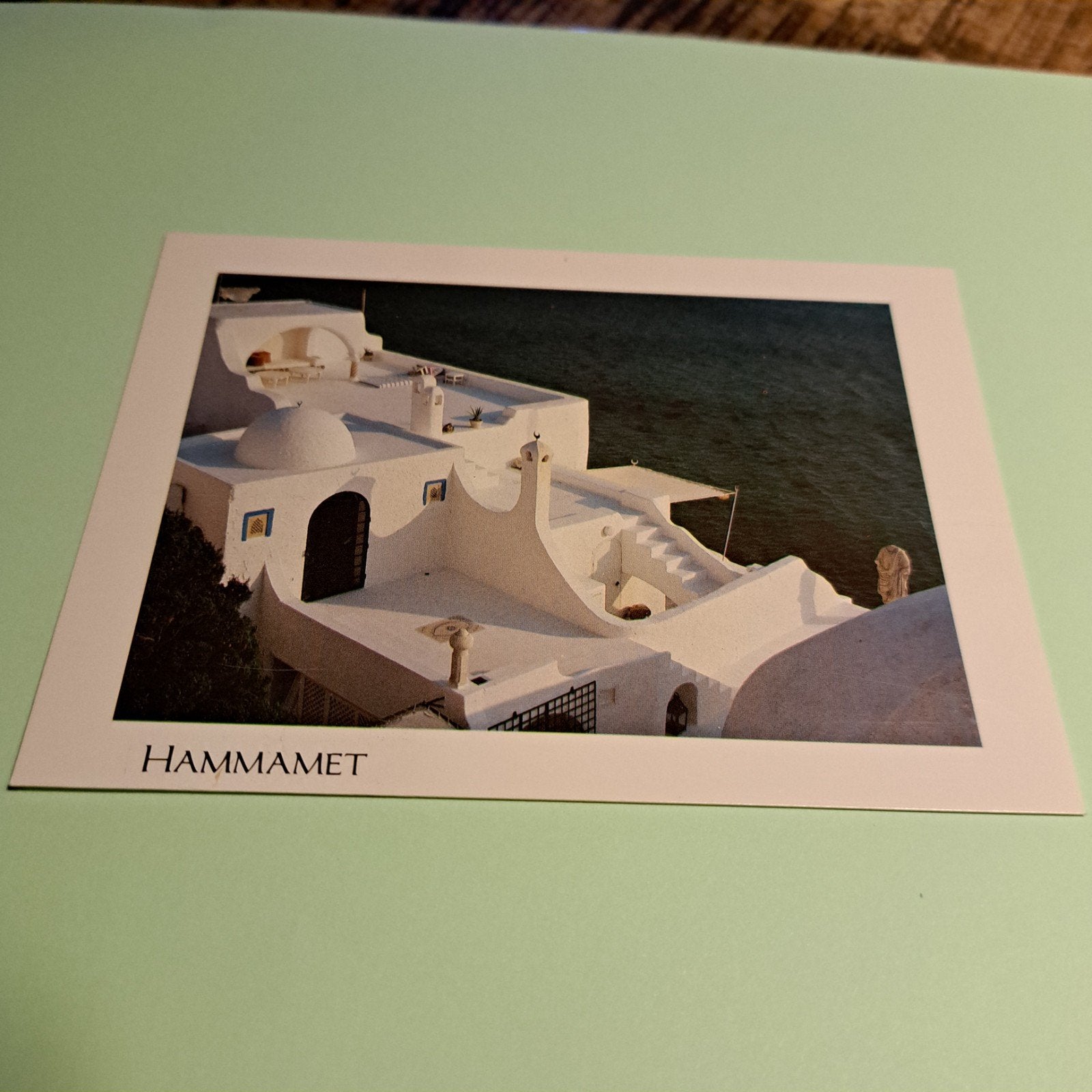 Vintage Ansichtkaart Hammamet, Tunesië - Witte Architectuur, Verzamelen, Ansichtkaarten | Buitenland, Ophalen of Verzenden, 1980 tot heden