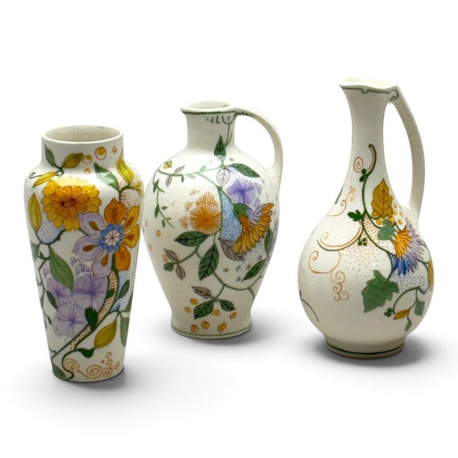Gouds plateel (3x), Ophalen of Verzenden