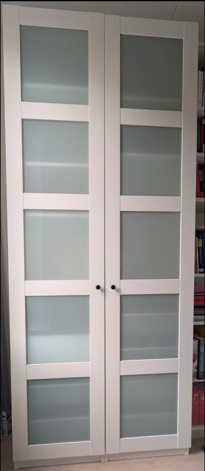 Twee IKEA Pax deuren (50x229cm) met scharnieren, Ophalen, Overige materialen, Gebruikt, 200 cm of meer