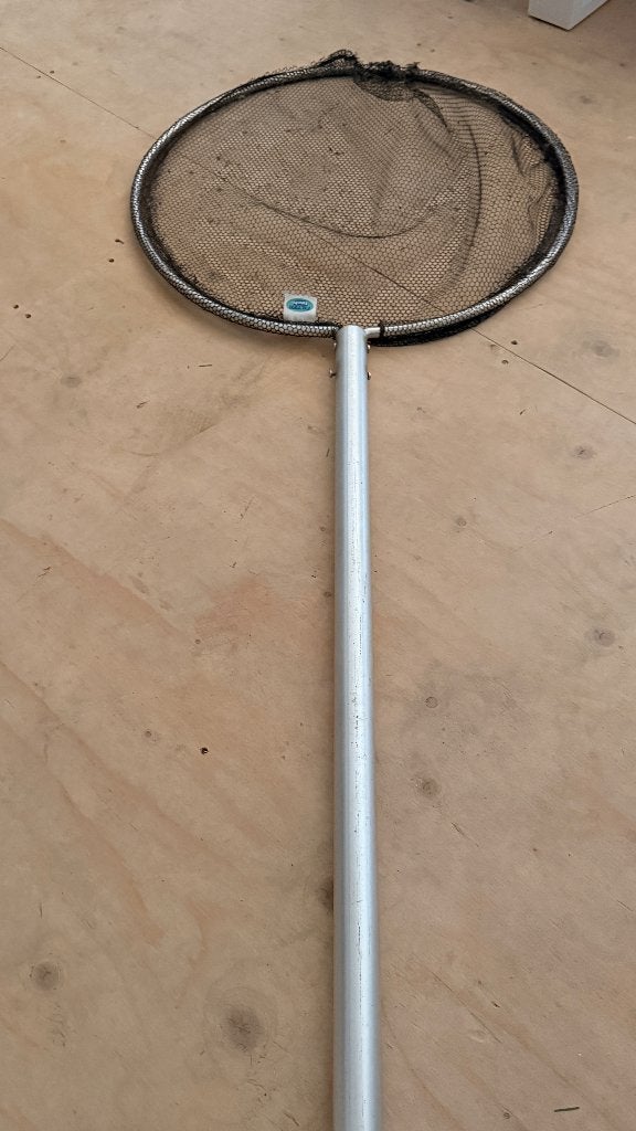 Koischepnet , vijverschepnet, schepnet met lange steel, Ophalen, Gebruikt, Overige typen