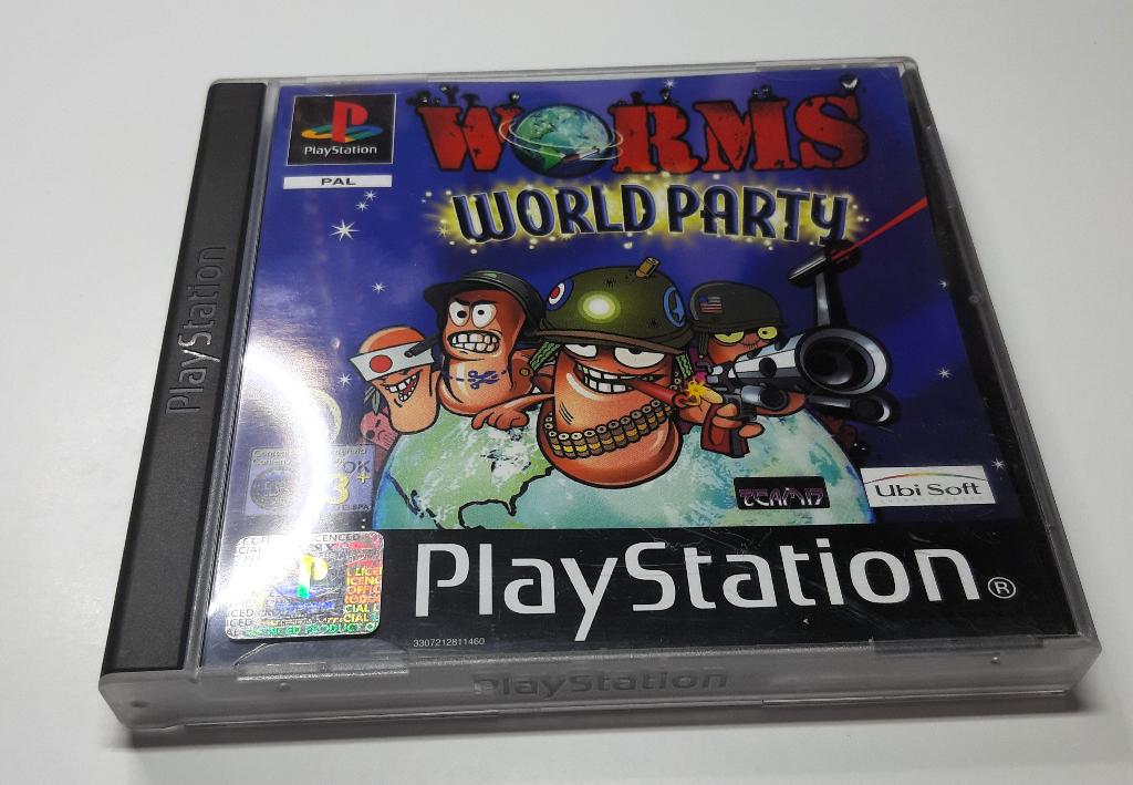 Worms World Party PlayStation 1 Ps1, Verzenden, Overige genres, Zo goed als nieuw, 3 spelers of meer