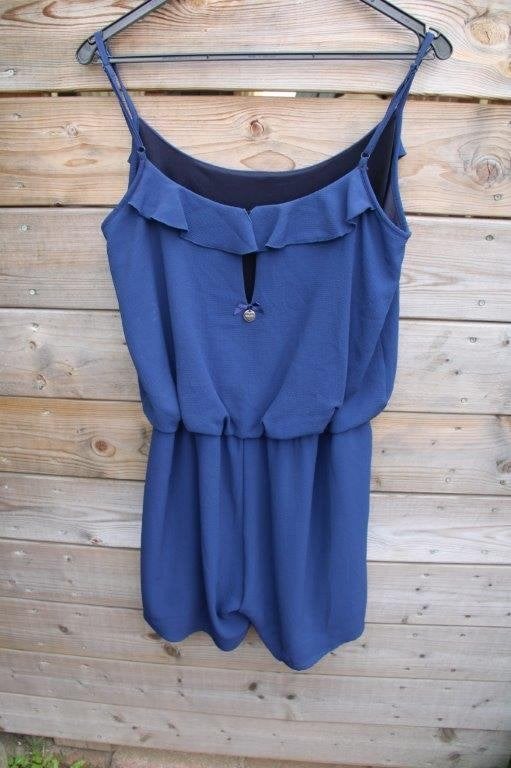 Jumpsuit kort donkerblauw Batida mt 3 (M) Vaste prijs, Maat 38/40 (M), Blauw, Ophalen of Verzenden, Zo goed als nieuw