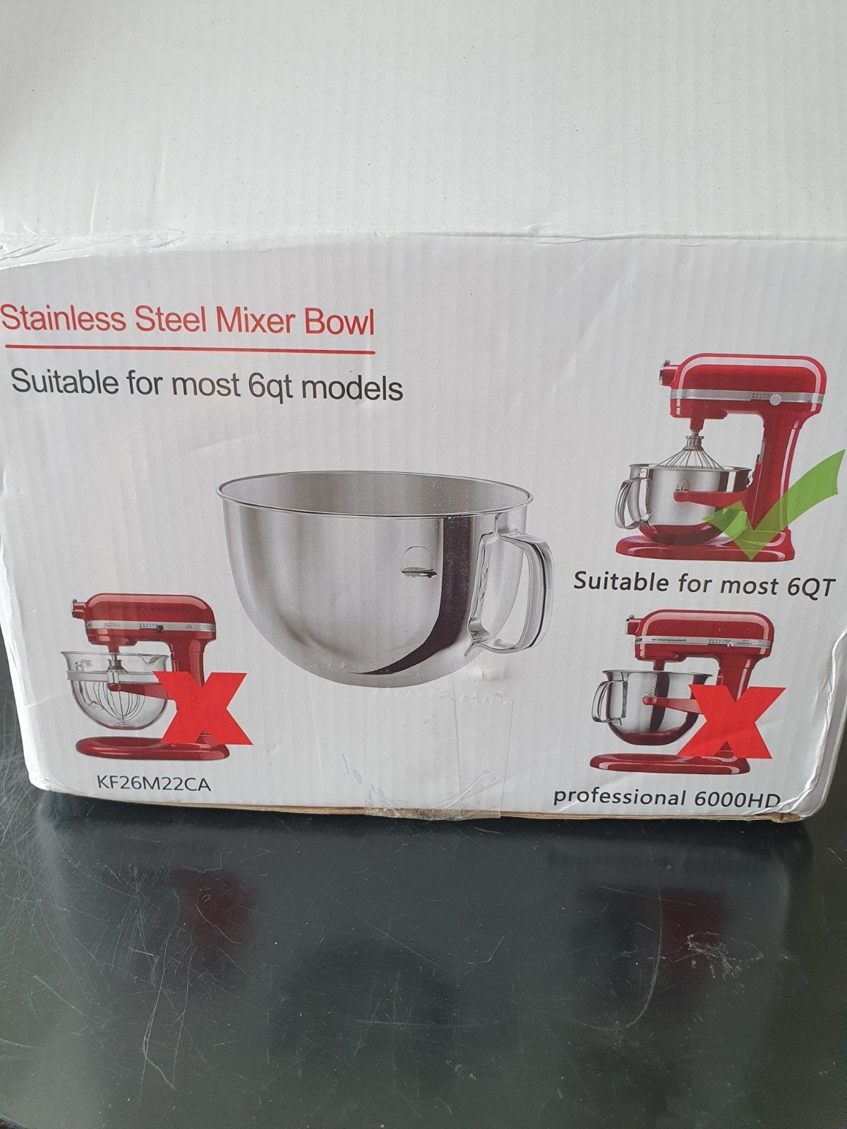 Roestvrijstalen mengkom met accessoires voor mixers, 4 liter of meer, Ophalen of Verzenden, Nieuw