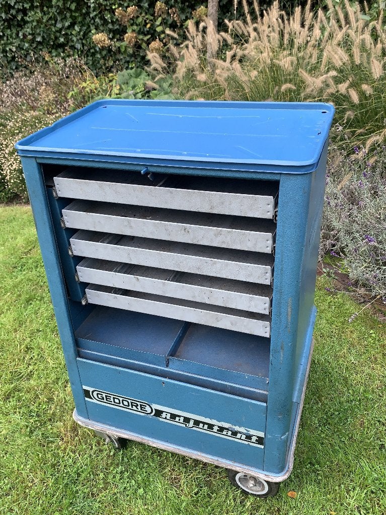 Gedore gereedschapswagen, gereedschapskar, Ophalen, Gebruikt