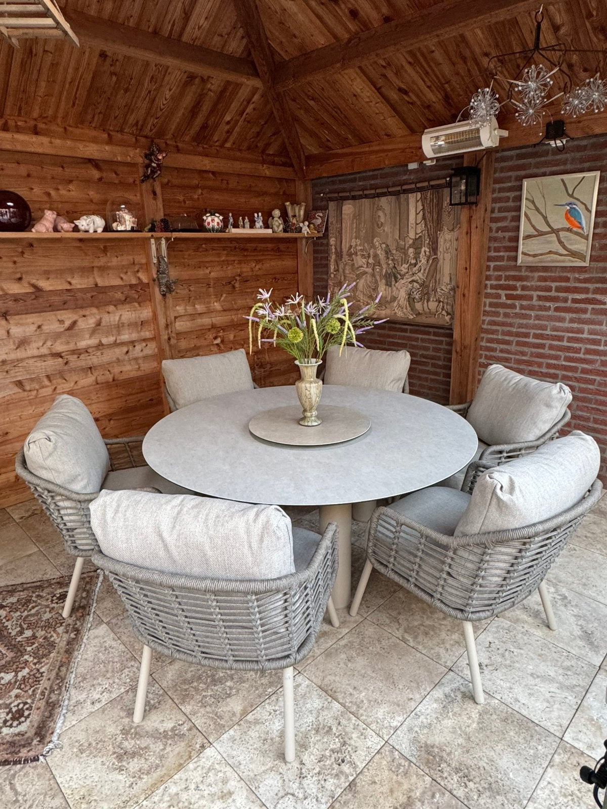 Puglia Low Diningset 4 Seasons outdoor, Ophalen of Verzenden, Nieuw