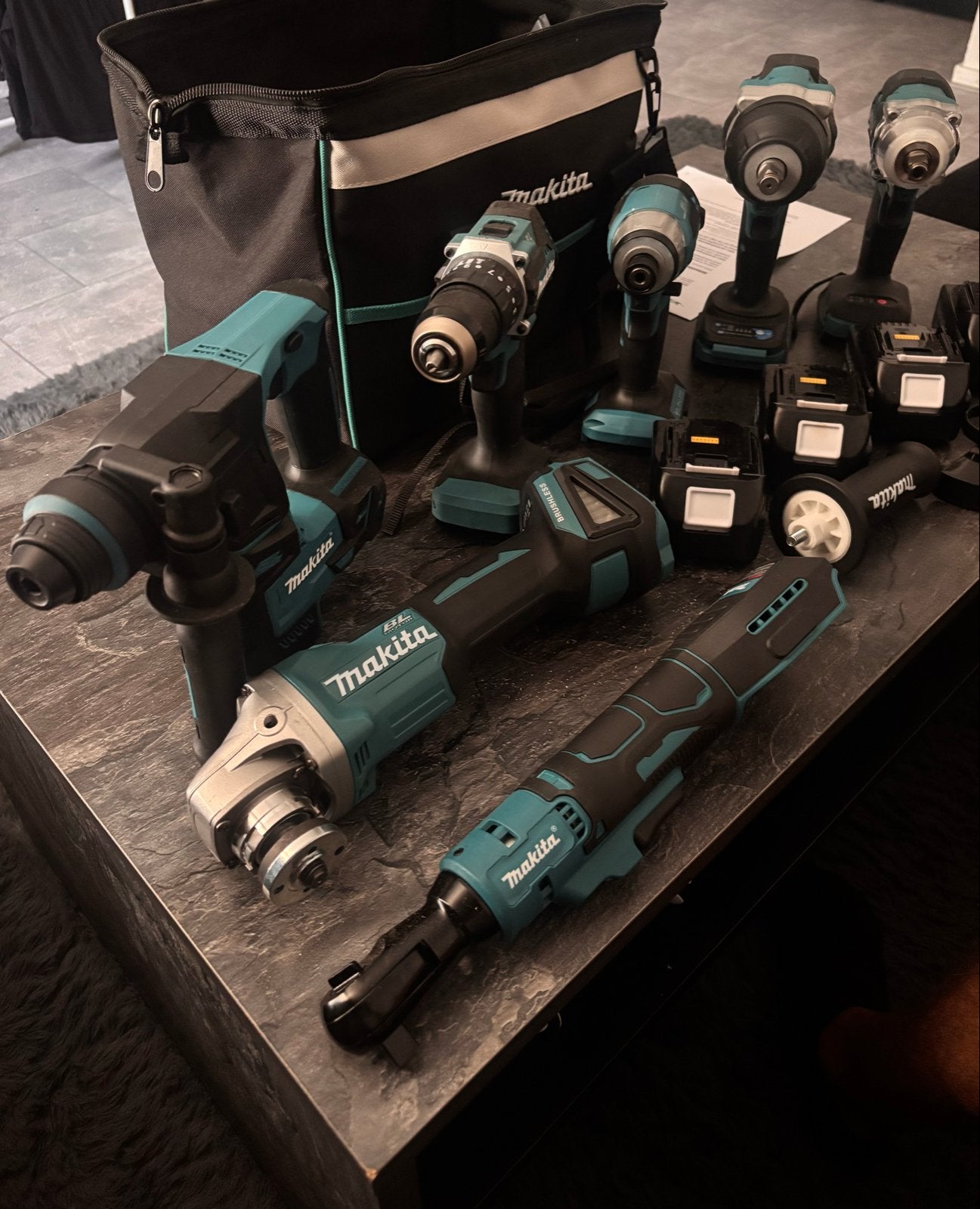 Makita Gereedschap Set - Boormachines, Slijper, Ratel, Doe-het-zelf en Verbouw, Gereedschap | Boormachines, 600 watt of meer, Overige typen
