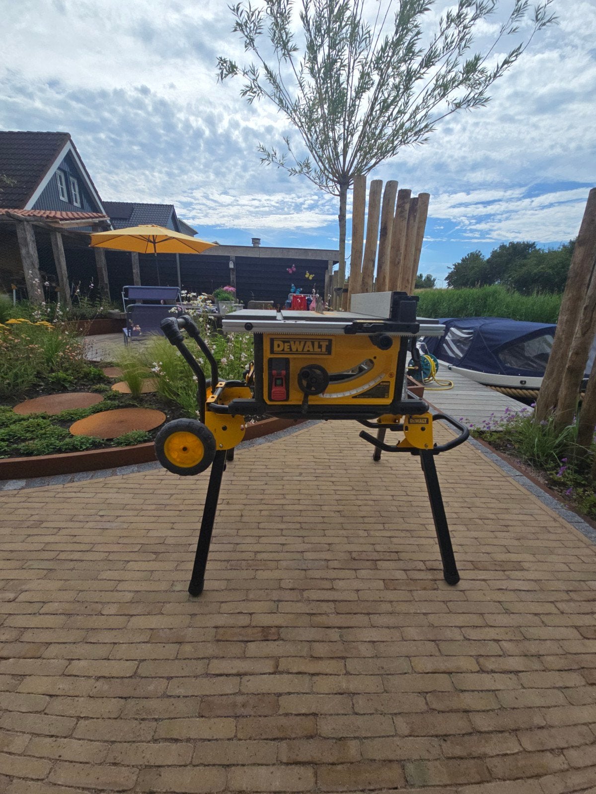 DeWalt DWE7492-QS Tafelzaag met Onderstel, Doe-het-zelf en Verbouw, Ophalen, Cirkelzaag, DeWalt, 70 mm of meer