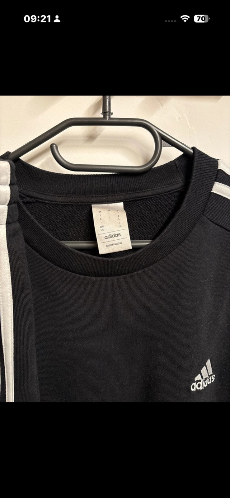 Adidas Trainingspak Zwart - Maat L, Maat 52/54 (L), Zwart, Ophalen of Verzenden, Zo goed als nieuw