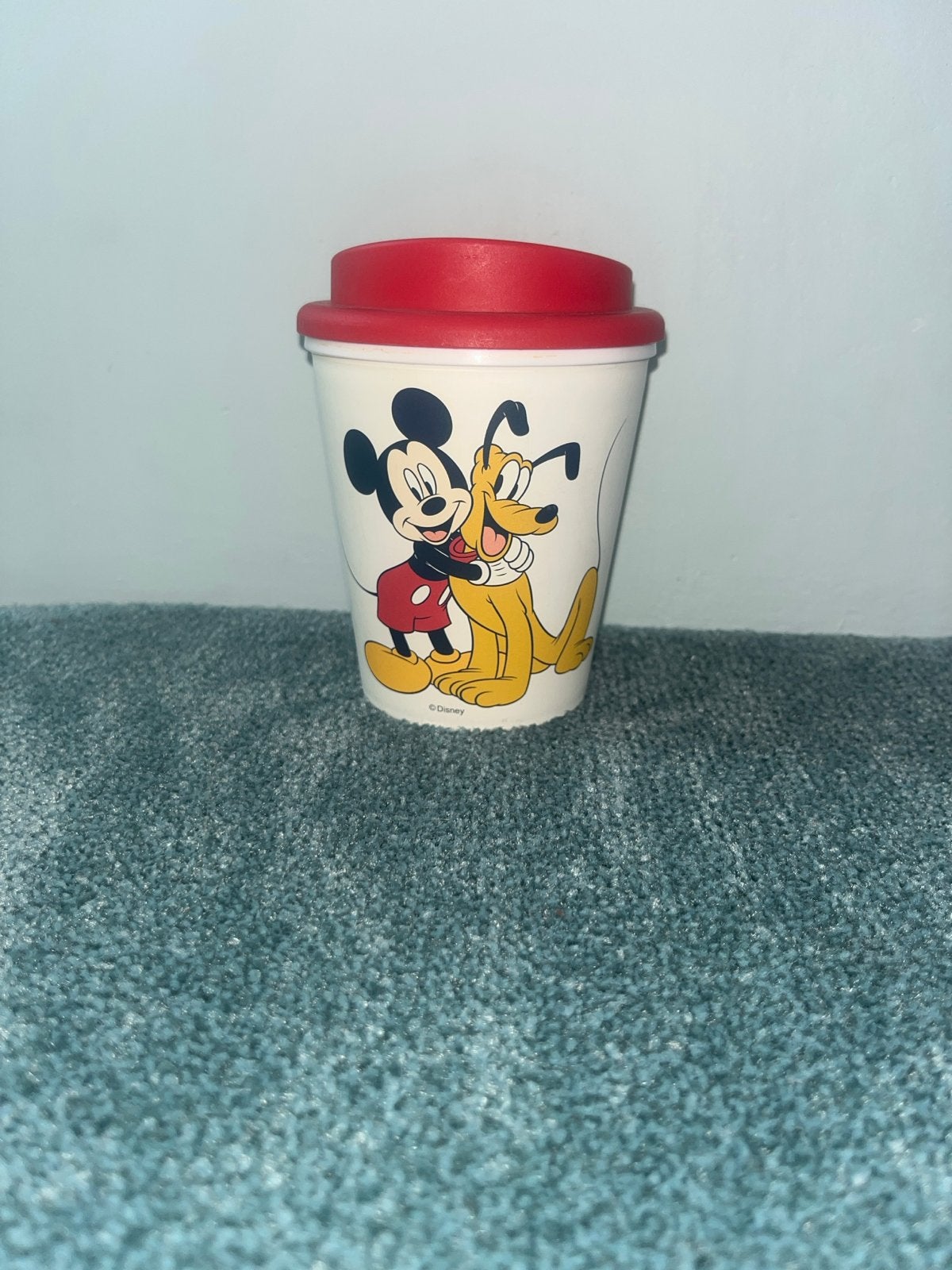 Disney Mickey Mouse & Pluto Thermobeker, Ophalen of Verzenden, Mickey Mouse, Gebruikt, Servies