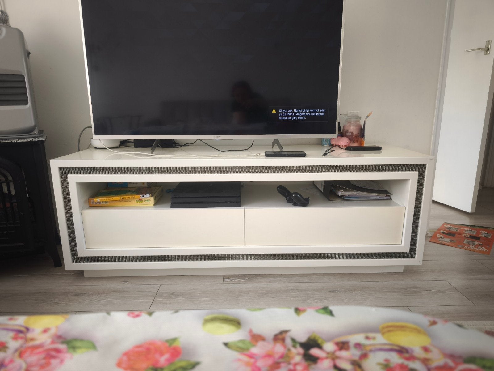 Witte TV kast, Ophalen, 25 tot 50 cm, Minder dan 100 cm